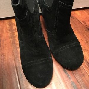 Tory Burch Adrienne Suede Wedge Booties